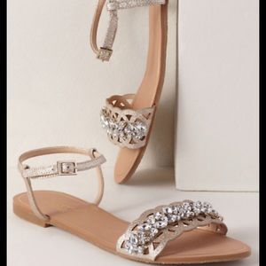 Badgley Mischka Kimora Jewel Flat Sandals